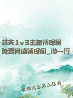 共夫1v3主角傅琛周免费阅读傅琛周